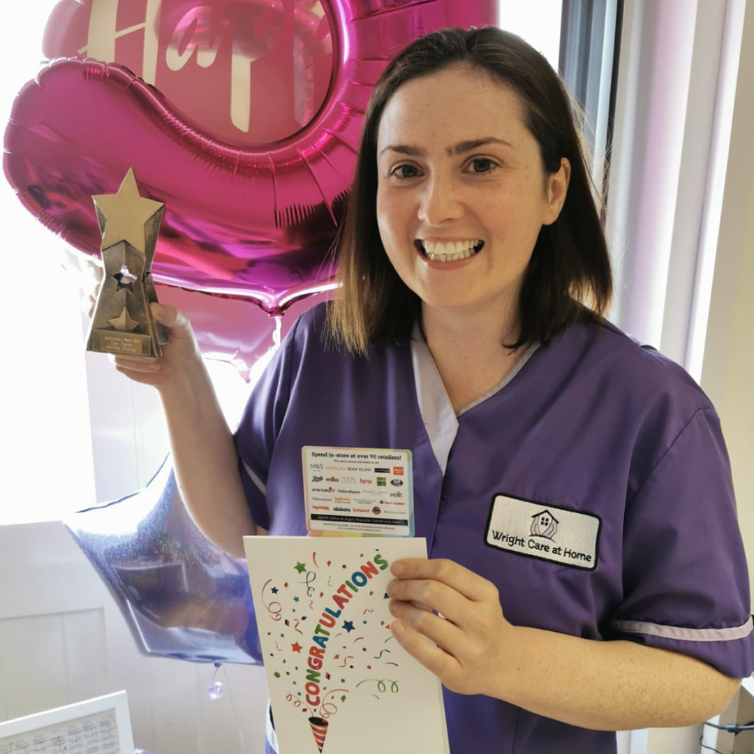 Congratulations to our March Star Carer, Ashley Murray from Wright Care at Home
