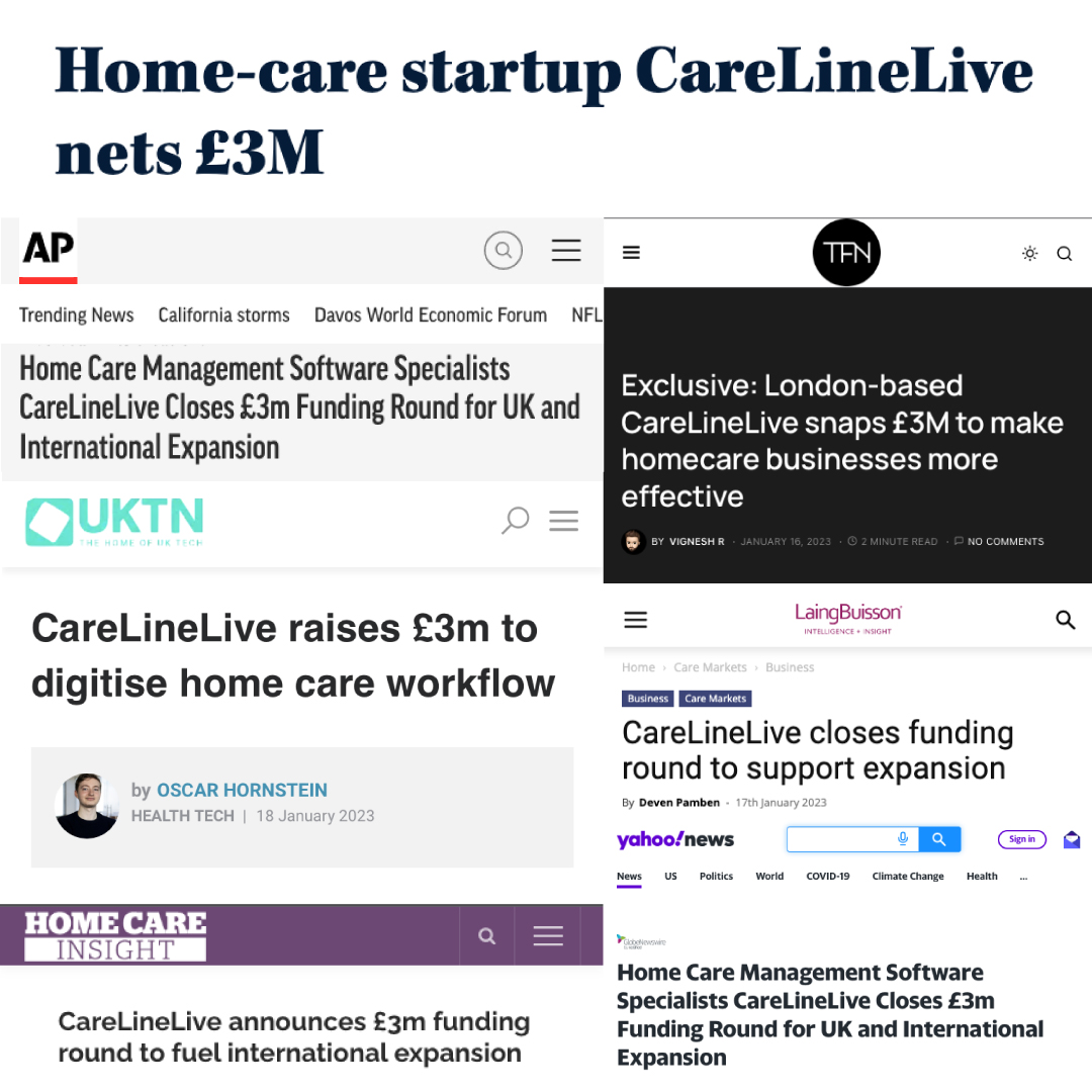 CareLineLive in the news with investment announcement