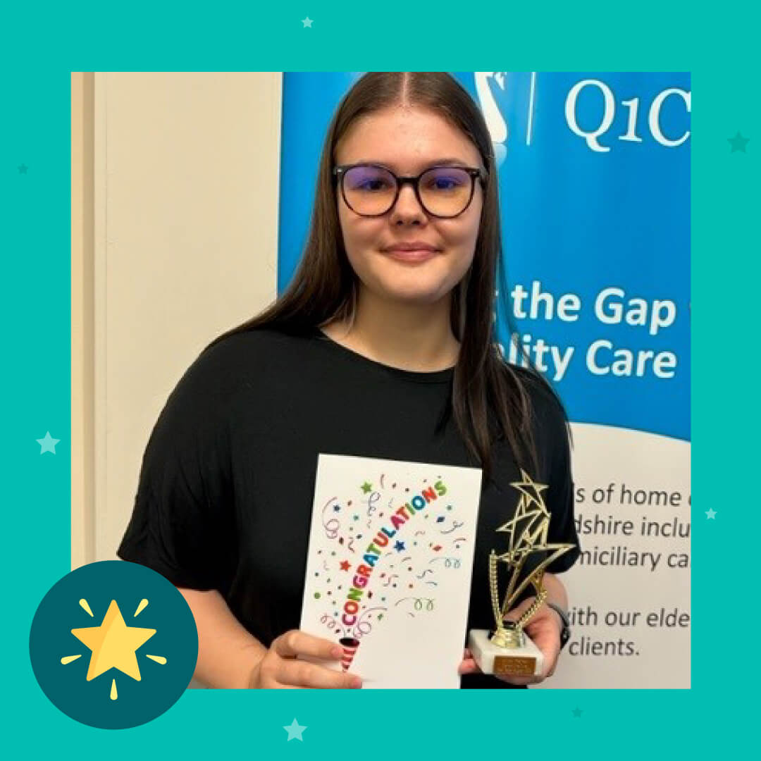 Star Carer for August: Alice Parker from Q1 Care