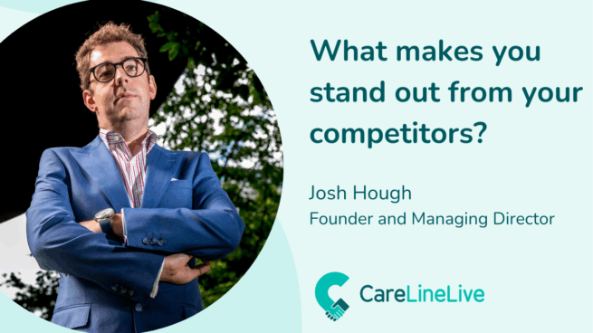 With alternate green 3 Josh Hough - CareLineLive's USP